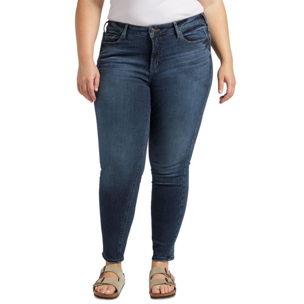 Silver Jeans Co. Plus Size Suki Skinny Mid Rise Jeans